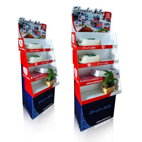 Retail Corrugated Floor Display Stand