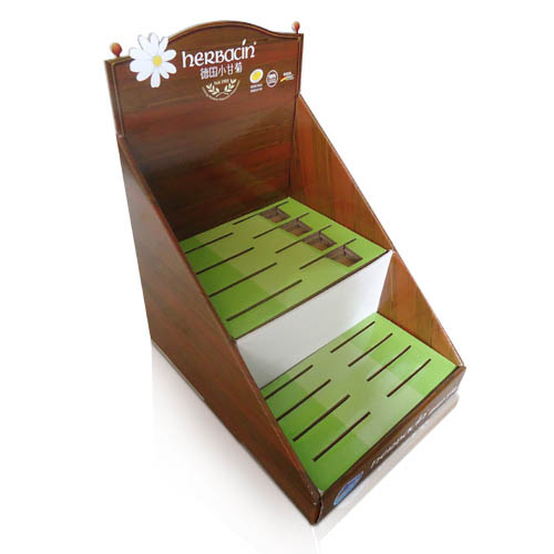 POS Corrugated Table Top Tiered Display Stand