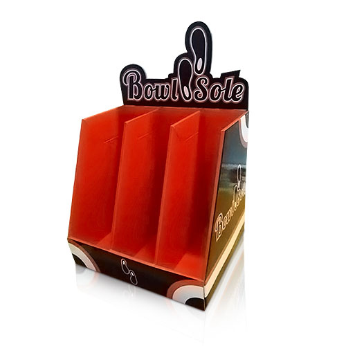 point of purchase corrugated cardboard counter display