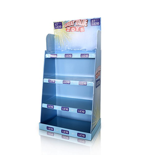 Corrugated Cardboard Retail Display Counter Shelf