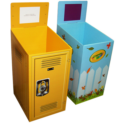 Renewable Materials Paper Retail Dump Bins Tables