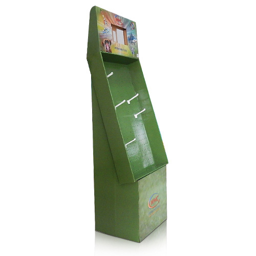 Instore Advertising Cardboard Pegboard Display Stands