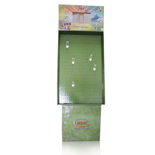 Instore Advertising Cardboard Pegboard Display Stands