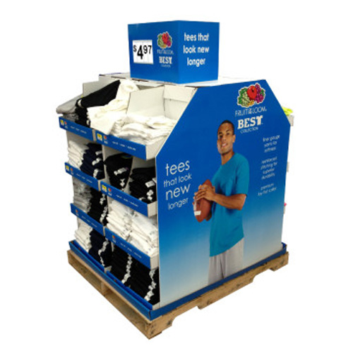 Stackable Corrugated Cardboard Pallet Shop Display