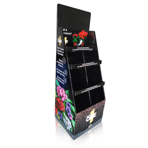 POP Cardboard Flowers Display Shelf China Supplier