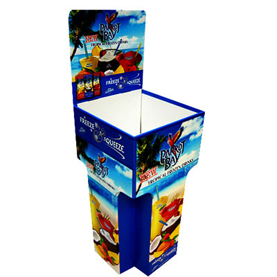 Point of Sale Corrugated Display Book Dump Bins for Retail